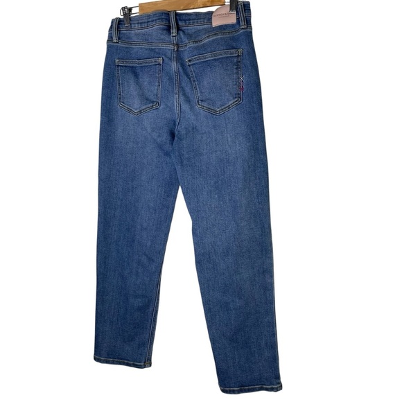 Scotch & Soda Slim Straight Leg High Waisted Denim Blue Stretch Jeans Size 8 - Picture 2 of 7